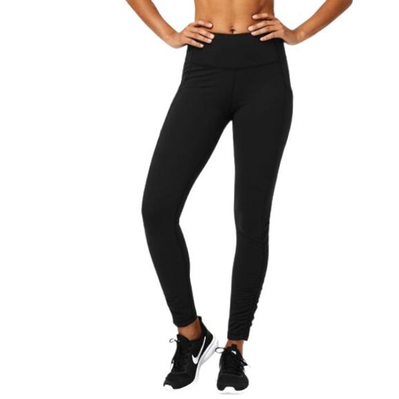 Lululemon Speed Leggings Women’s 4 Black Ruched Running Yoga - Picture 1 of 7